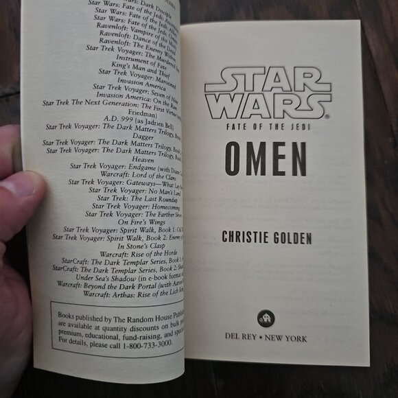 Omen: Star Wars Legends Fate of the Jedi Christie Golden - Picture 6 of 7